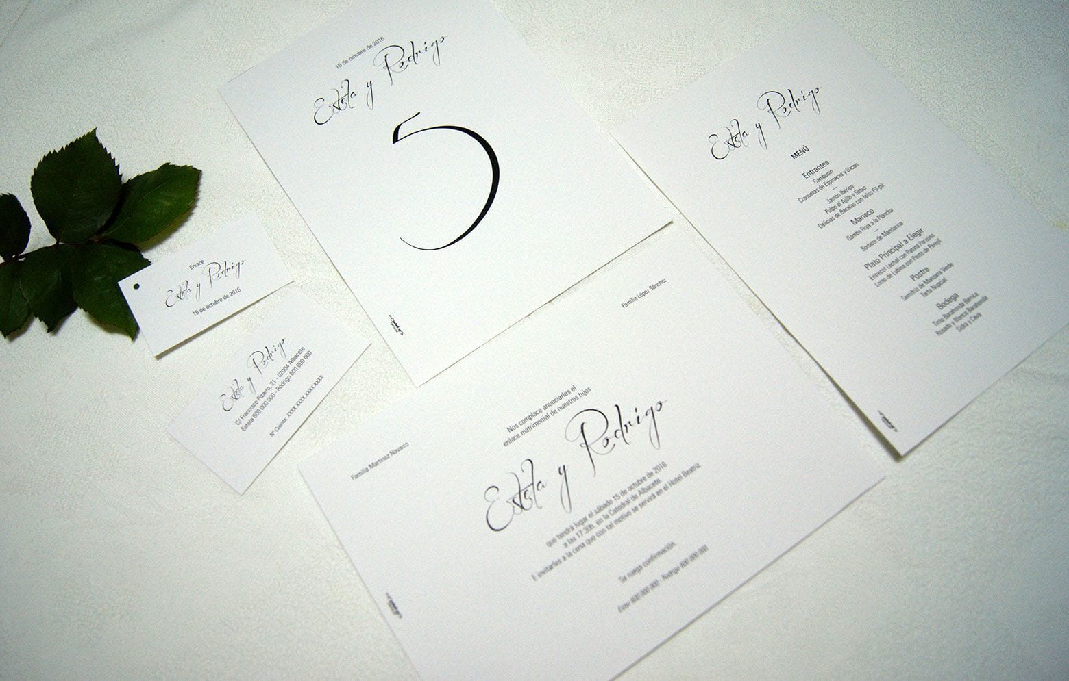 Papelería para Boda Clásica Sencilla y Elegante