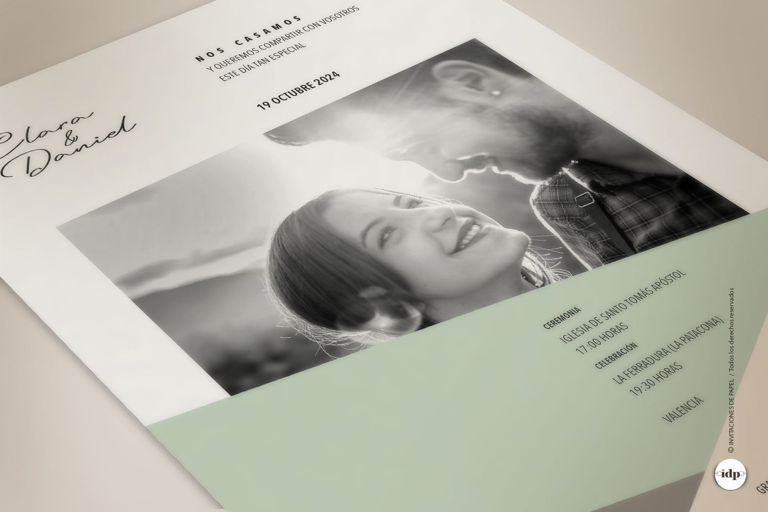 Invitaciones de Boda Personalizada con Foto - Pretty