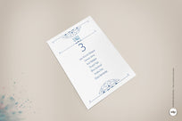 Seating Plan de Boda Vintage tipo Años 20 en Azul - royal