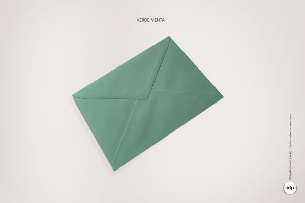 Mint green envelope